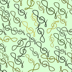 Seamless vector artwork, tone chromatic scale, abstract illustrations of musical note, conceptual.