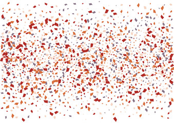 Festive color rectangle confetti background. Abstract frame confetti texture for holiday, postcard, poster, website, carnivals, birthday and children's parties. Cover confetti mock-up. Wedding card