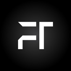 Initial FT Letter Linked Logo. Creative Letter FT Modern Business Logo Vector Template. FT Logo Design