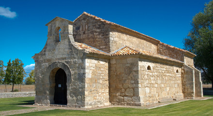 Fototapeta na wymiar Église wisigothique de San Juan de Baños, Espagne
