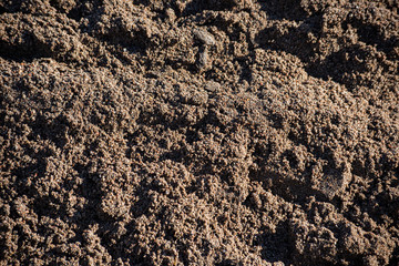 A pile of desaturated industrial sand