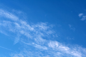  blue sky and white clouds