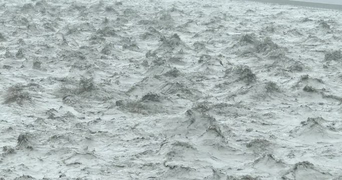 Muddy Fast Flowing River Water After Heavy Rainstorm - Fung