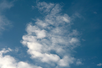  blue sky and white clouds