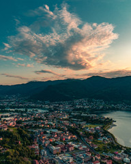 The castle of the Innominato is located between the municipalities of Lecco and Vercurago in Lombardy Italy
