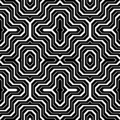 Fototapeta premium Design seamless monochrome stripy pattern