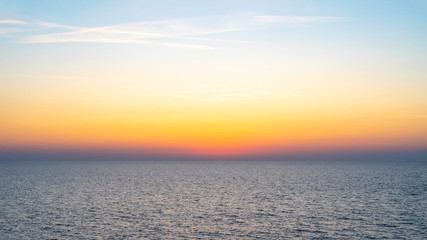 Fototapeta na wymiar Beautiful sunset and sea. Nature background 