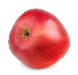 Red apple isolated on white background