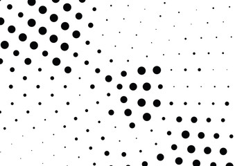 Abstract halftone dotted background. Futuristic grunge pattern, dot and circles.  Vector modern optical pop art texture for posters, sites, business cards, cover, postcards, labels, stickers layout.