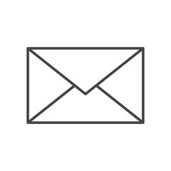 Mail icon line style. Message symbol, email correspondence