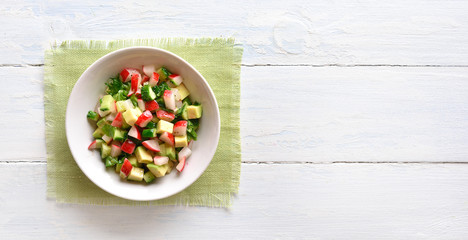 Healthy vegetable salad