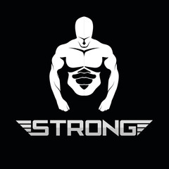 fitness vector logo design template,design for gym and fitness vector,strong