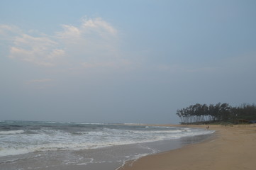 Sodwana bay pristine beach near a lagoon and Isimangaliso wetlands