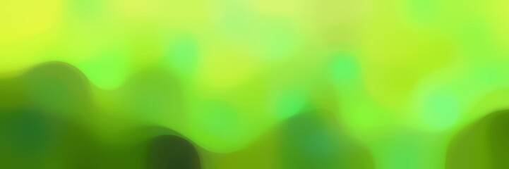 smooth horizontal background graphic with yellow green, forest green and green yellow colors and space for text