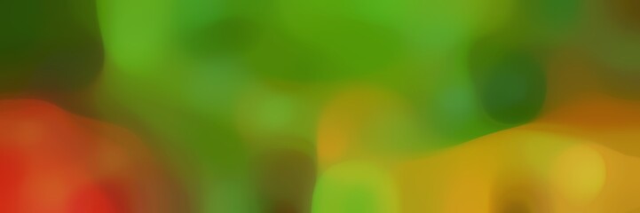 soft blurred iridescent horizontal background bokeh graphic with dark green, dark golden rod and chocolate colors space for text or image