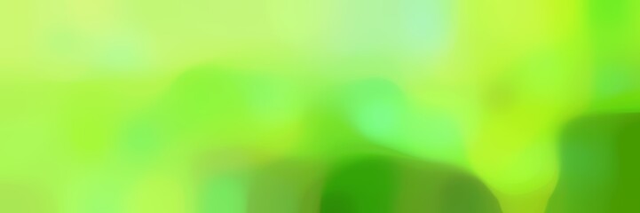 smooth horizontal background bokeh graphic with green yellow, dark green and yellow green colors and space for text