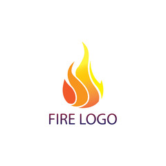 Fire flame nature logo and symbols icons template vector