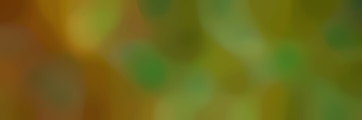blurred bokeh horizontal background graphic with dark olive green, olive and olive drab colors space for text or image