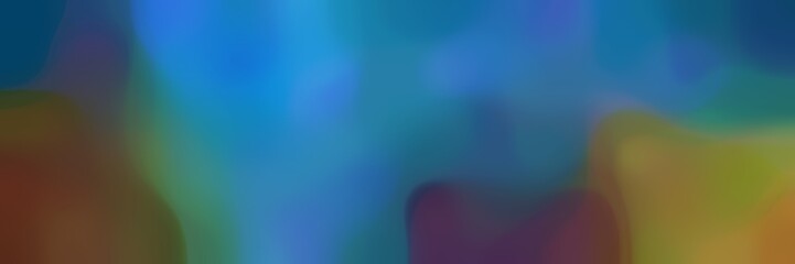 blurred horizontal background with teal blue, steel blue and pastel brown colors and free text space