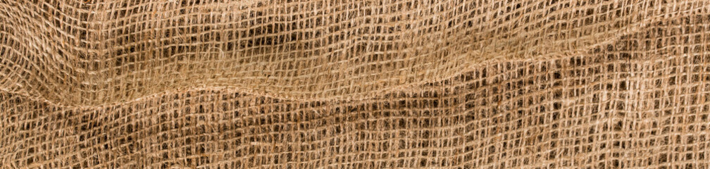 texture of brown jute fabric