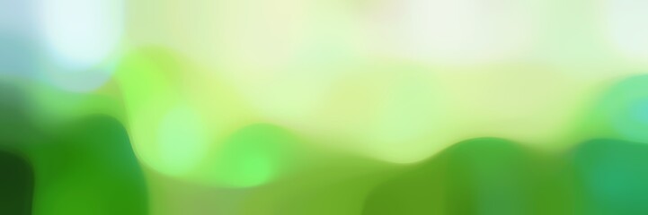 unfocused horizontal background texture with tea green, dark green and medium sea green colors and space for text or image