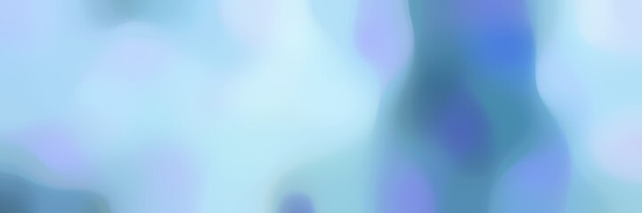 blurred iridescent horizontal background graphic with light blue, steel blue and sky blue colors and space for text or image