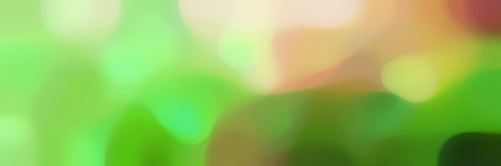 unfocused bokeh horizontal background texture with moderate green, pastel green and forest green colors space for text or image