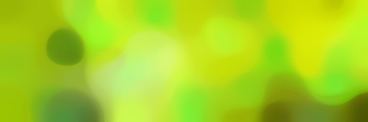 blurred horizontal background graphic with yellow green, dark green and khaki colors and space for text or image