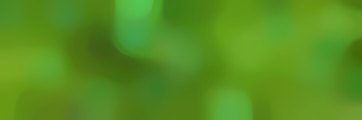 soft blurred iridescent horizontal background bokeh graphic with dark green, dark olive green and moderate green colors space for text or image - obrazy, fototapety, plakaty
