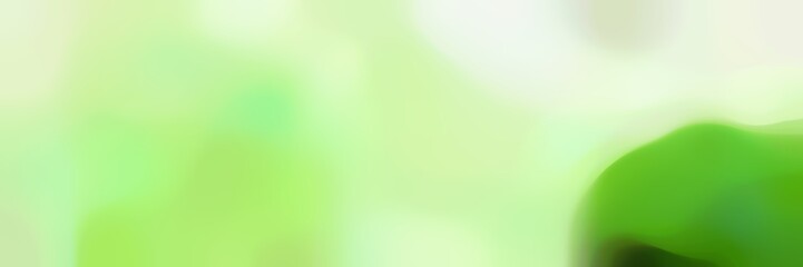 blurred horizontal background bokeh graphic with tea green, dark green and beige colors and space for text or image