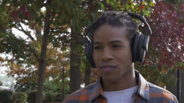 Walking Listening to Music