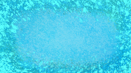 Hintergrund stilvoll hellblau und weiß, Farbspritzer erinnern an die Struktur von Marmor,  Rand hellblau gespritzt wirkt wie Eis und Schnee , zeitlos elegant luxuriöses Design