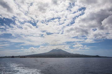 PIco Island view from the sea, Azores, Portugal