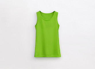 Fitness tank top lime green