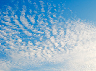 Cloudy wintery sky in Israel
