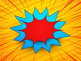 Pop art bright explosive concept