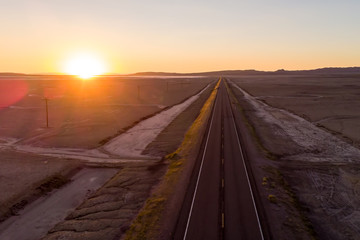 Salt flats desert landscape near Fallon NV