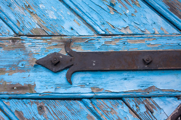 metal bracket  of wooden doors
