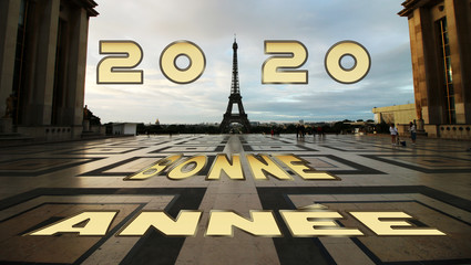 Paris - Tour Eiffel 2020 - obrazy, fototapety, plakaty