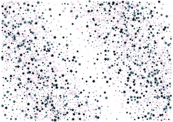 Festive color star confetti background. Abstract frame confetti texture for holiday, postcard, poster, website, carnivals, birthday and children's parties. Cover confetti mock-up. Wedding star layout