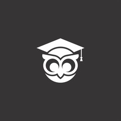owl logo simple premium
