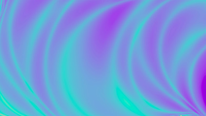 Holographic gradient stripes and rays background. Pastel shiny lines texture in blue and ultraviolet. Psychedelic neon strokes fluorescent surface