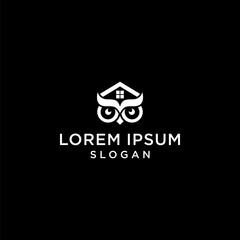 owl logo simple premium