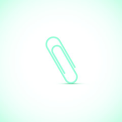 paper clip isolated on white background