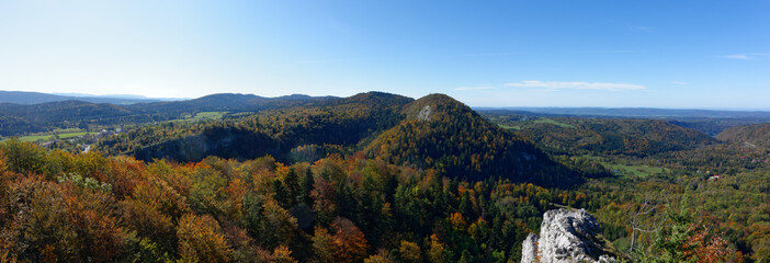 vue depuis le Pic de l'Aigle, Jura