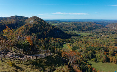 vue depuis le Pic de l'Aigle, Jura