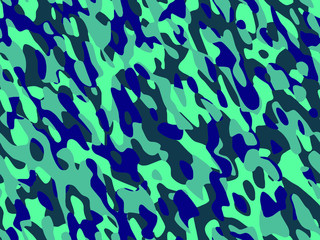 Full seamless trendy military camouflage skin pattern vector for decor and textile. Army masking design for wear fabric printing and wallpaper. Design for fashion and home design.