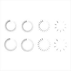 Loading icon collection set. Download icon set. Vector illustration downloads