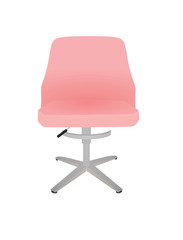 Pink bar chair. vector illustration