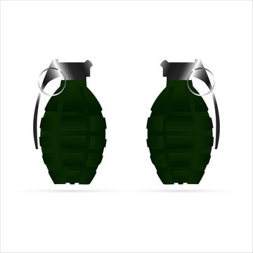 Activated hand grenade. Image represents explosive state, terror alert, aggression, war, mental tension, revolution.
